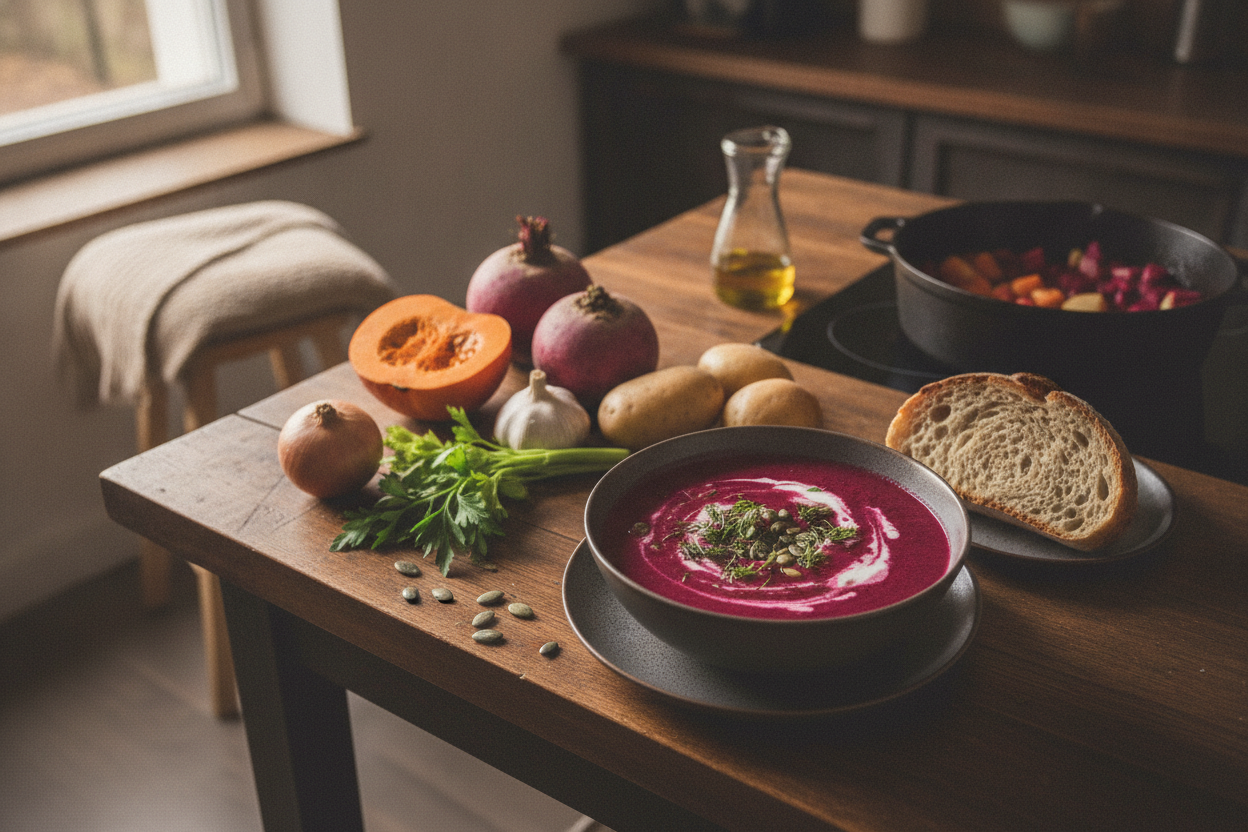 Vegane Rote-Beete-Suppe