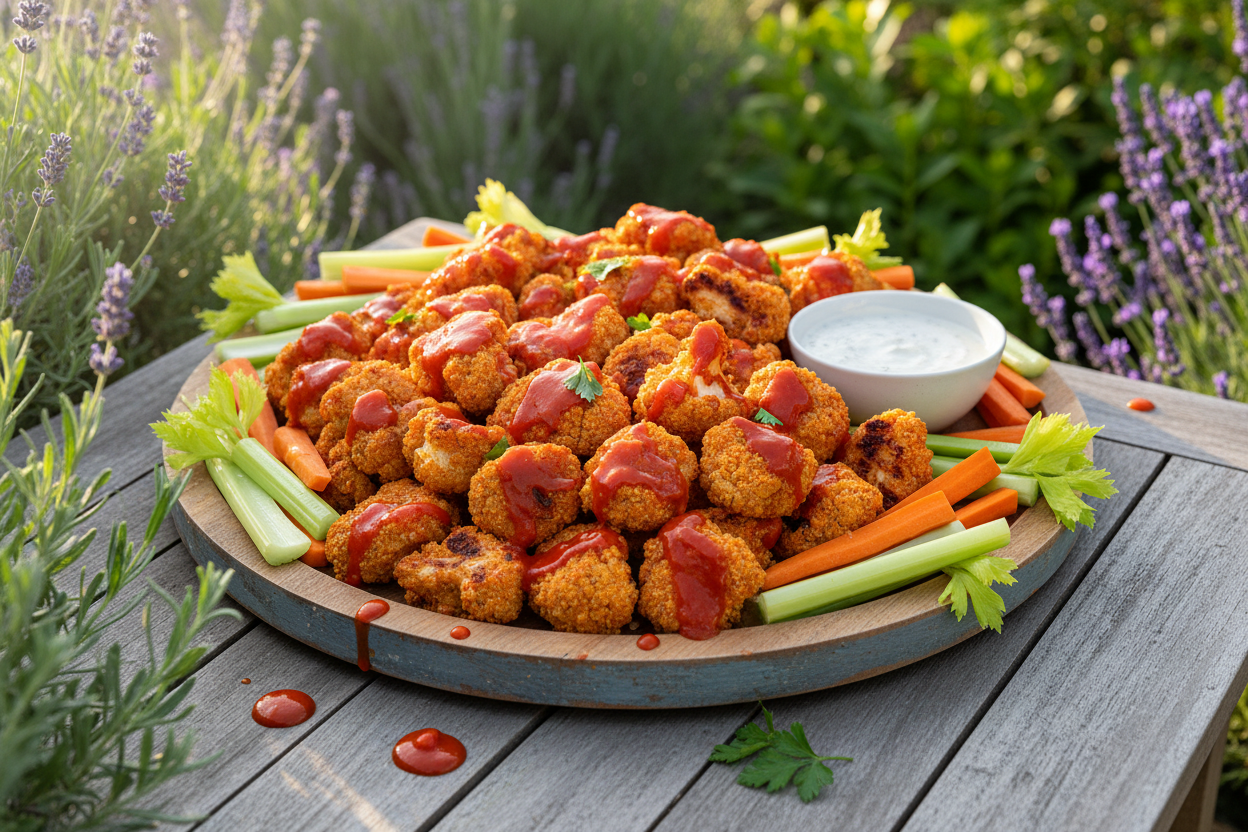 Vegane Blumenkohl Wings: Knusprig-würzig wie im Restaurant