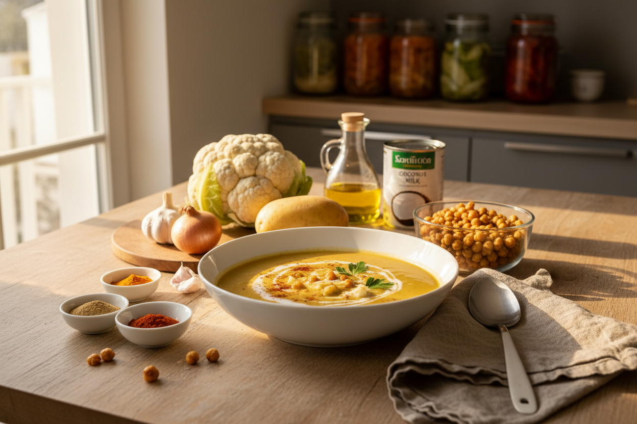 Vegane Blumenkohlsuppe: Samtig-cremig ohne Sahne