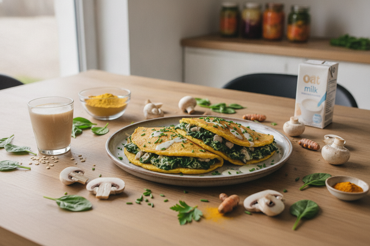 Vegane Herzhafte Pfannkuchen: Pikante Palatschinken, Vollkorn und glutenfrei backen