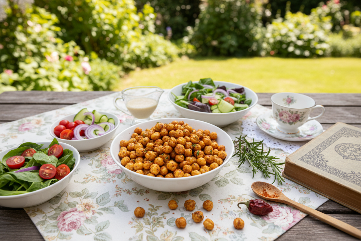 Vegane Kichererbsen aus dem Ofen