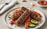 cevapcici spiesse mit grillgemuese