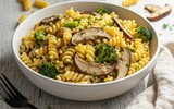 glutenfreie mais pasta brokkoli pilze